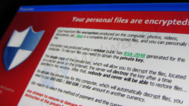 This message is displayed when an user is infected with the Cryptolocker ransomware. If the user doesn't pay the 'ransom' the user's files are gone. Screen of Cryptolocker via Malwarebytes.