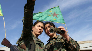 Syrian Kurdish YPJ fighters, March 2015.