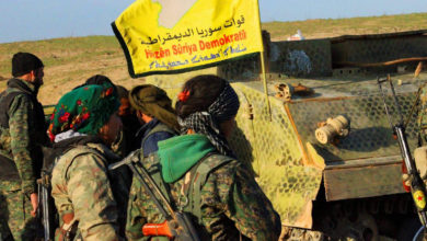 YPG and YPJ fighters under the SDF flag