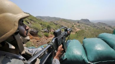A guard on the border between Yemen and Saudi Arabia