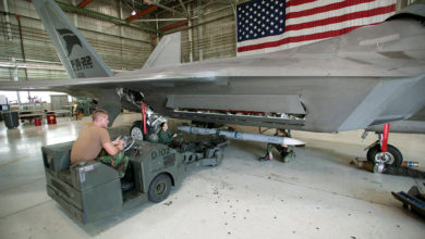 AIM-120D loaded on an F-22A Raptor