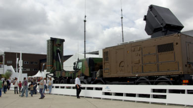SAMP-T launcher and Aster missile air defense system
