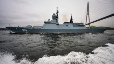 Russian corvette Sovershenny