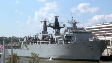 UK Royal Navy amphibious assault ship HMS Albion