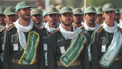 IRGC and Basij in Mashhad, Iran