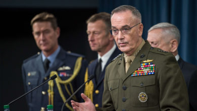 US, UK, France briefing on Syria air strikes