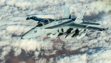 US Navy E/A-18G Growler over Iraq