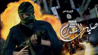 A still from the ISIS video game 'Salil al-Sawarim' or 'clash of swords'