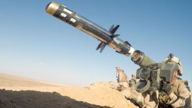 US Marine launches Javelin ATGM, At Tanf, Syria