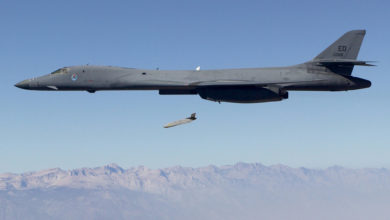 B-1 drops a JASSM