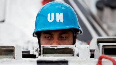 UN MONUSCO peacekeeper in Democratic Republic of Congo
