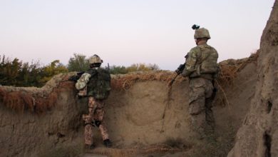 Czech and US soldiers in Afghanistan's Parwan province