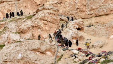 People surrender in ISIS-held Baghuz