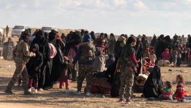 Women and children from ISIS-held areas