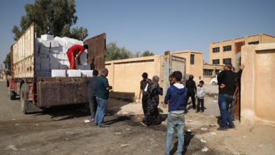 Syrian refugees in Tel Tamer