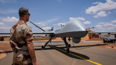 French MQ-9 Reaper drone in Niger