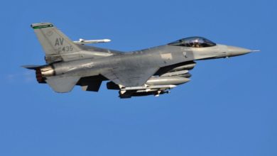 US Air Force F-16 fighter jet