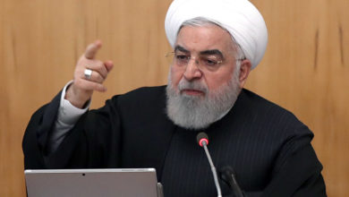 Iranian President Hassan Rouhani chairs a cabinet meeting in Tehran on January 15, 2020. Photo: AFP.