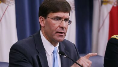 The US Defense Secretary, Mark Esper.