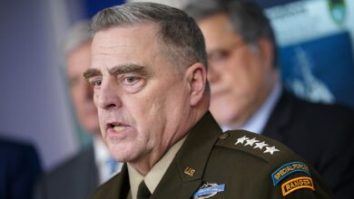 Joint Chiefs Chairman General Mark Millley at the White House on April 1, 2020.