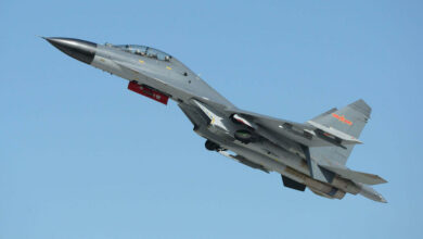 China J-11B fighter jet.