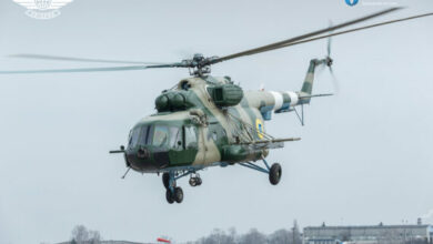 Ukraine Mi-8MT helicopter