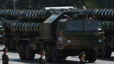 HQ-9 surface-to-air missile in a parade