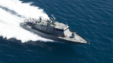 patrol boat running on water