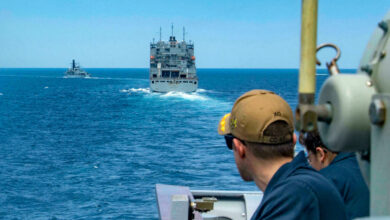 The US Navy and other maritime forces often escort ships through hostile areas in the Gulf region