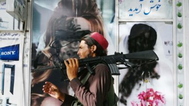 A Taliban fighter