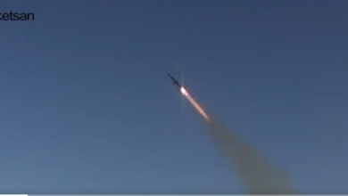 Siper air defense missile system launch.