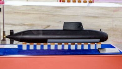 Model of Taiwan's domestically designed submarine