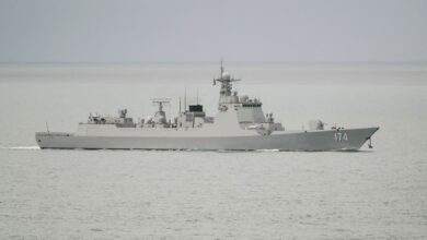 Chinese PLA-N Luyang-class guided missile destroyer