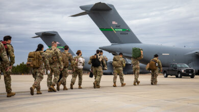 US Army paratroopers from 82nd Airborne Division