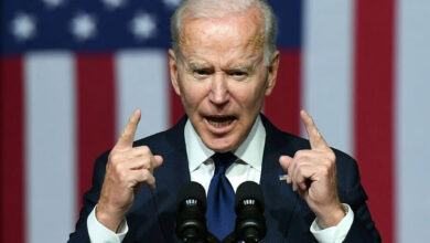 US President Joe Biden speaks at the Greenwood Cultural Centre in Tulsa, Oklahoma