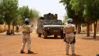 Soldiers of the UN peacekeeping mission in Mali
