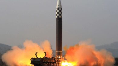 Test launch of an ICBM in North Korea