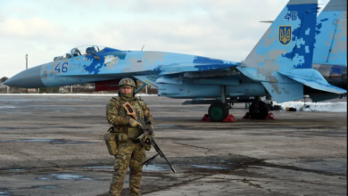 Ukrainian SU-27 plane