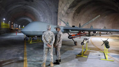 An Iranian underground drone base