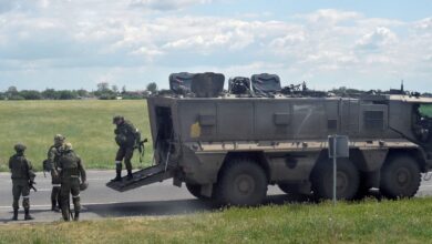 Russian soldiers in Kherson