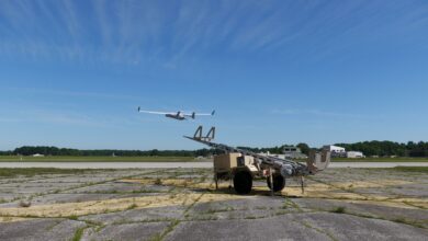 RQ-21 Blackjack during Guardian flight test.
