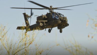 Apache helicopter