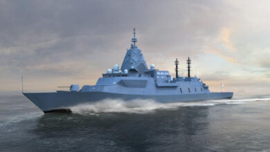 An artist's impression of the Hunter-class frigate.