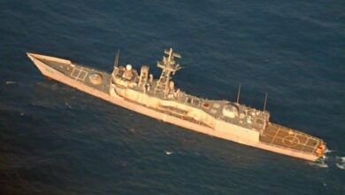 Combined US and UK forces fired upon and sunk the decommissioned ex-USS Boone (FFG 28) on September 7 during Atlantic Thunder 22