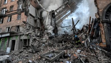 Russian strike in Zaporizhzhia