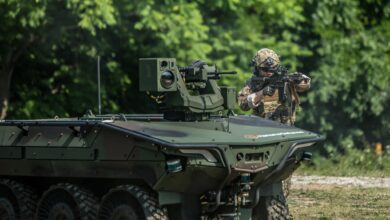 Hanwha Defense’s Arion-SMET unmanned ground vehicle