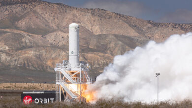 LauncherOne at Mojave desert in 2019.