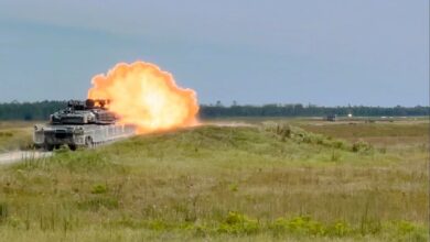 Modernized M1A2 SEPv3 Abrams tank