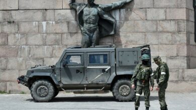 Russian soldiers in Kherson