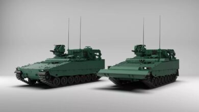 CV90 combat vehicles